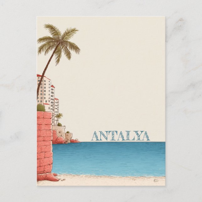 Carte Postale Antalya TurquieVoyage (Devant)