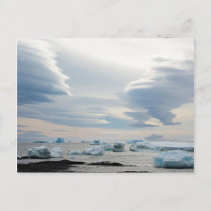Carte Postale Antarctique. Brown Bluff. Nuages lenticulaires