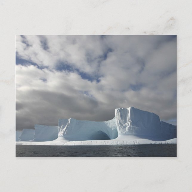 Carte Postale Antarctique, détroit de Bransfield, soleil de l'ap (Devant)