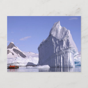 Carte Postale Antarctique, péninsule Antarctique. Zodiak et