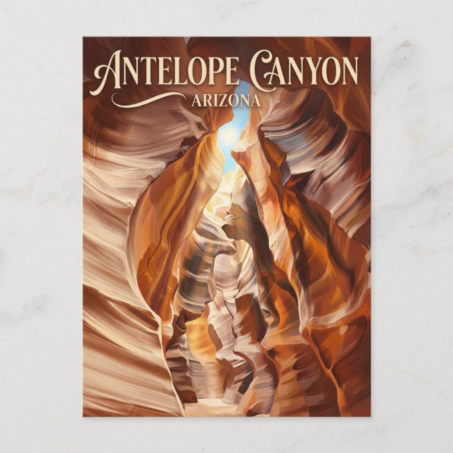 Carte Postale Antelope Canyon Arizona (Devant)