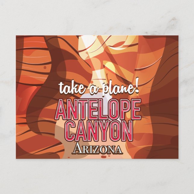 Carte Postale Antelope Canyon Arizona poster voyage (Devant)