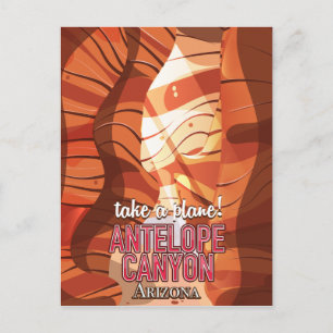 Carte Postale Antelope Canyon Arizona poster voyage