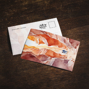 Carte postale Antelope Canyon Watercolor