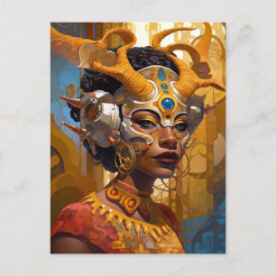 Carte Postale Antelope Headdress Science Fiction