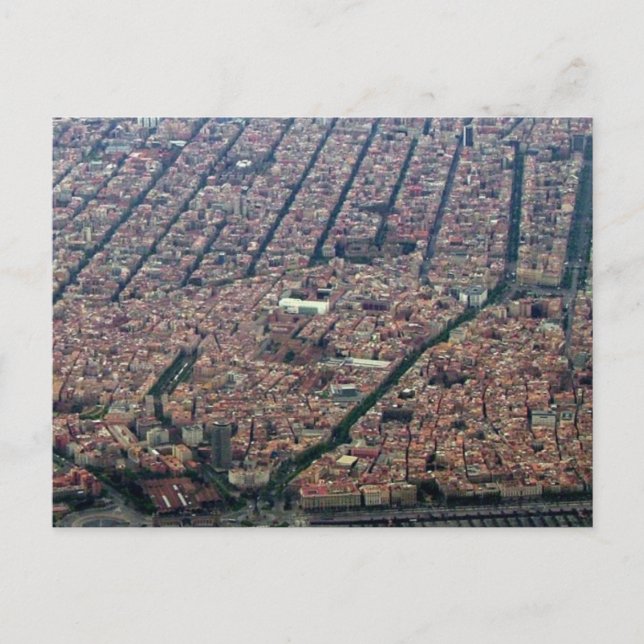 Carte Postale Antenne de Barcelone (Devant)