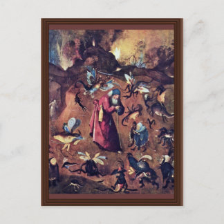 Carte Postale Anthony Avec Des Monstres. Par Hieronymus Bosch