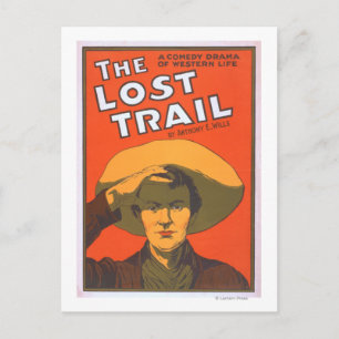 Carte Postale Anthony E. Wills "The Lost Trail" Wester Theatre