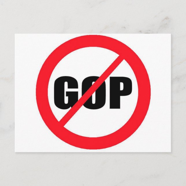 Carte Postale Anti-GOP (Devant)