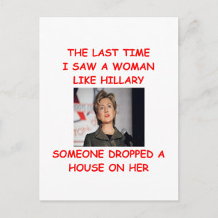 Carte Postale anti-hillary clinton