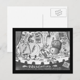 Carte Postale Anti-moustique Vintage All Star