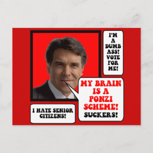 Carte Postale anti Rick Perry