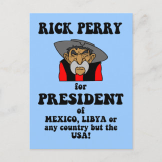 Carte Postale anti Rick Perry
