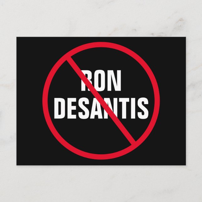 Carte Postale Anti Ron DeSantis Politique (Devant)