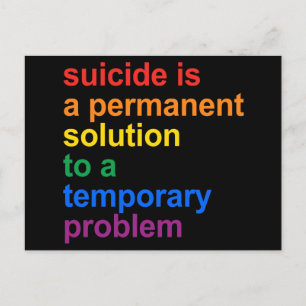 Carte Postale Anti-suicide