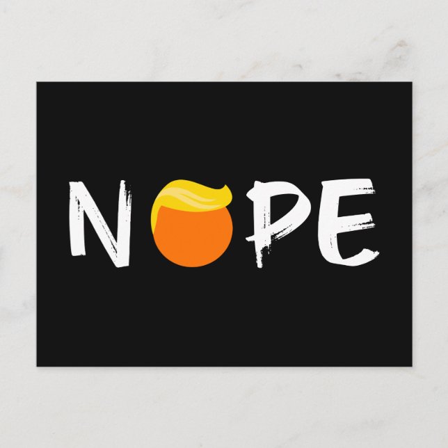 Carte Postale Anti-Trump - Nope Edition II (Devant)