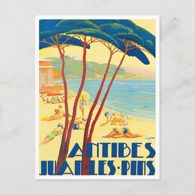 Carte Postale Antibes France voyage vintage (Devant)