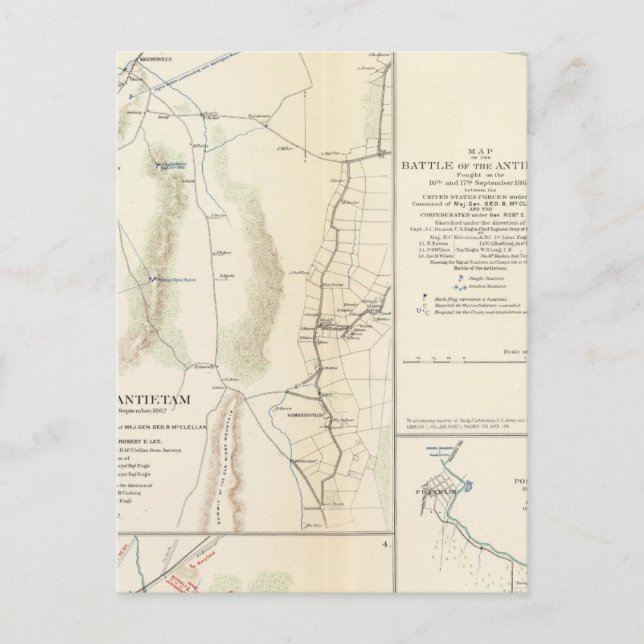 Carte Postale Antietam, Suffolk, Gettysburg (Devant)