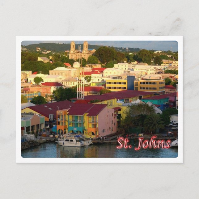Carte Postale Antigua-et-Barbuda - Saint-Jean - (Devant)