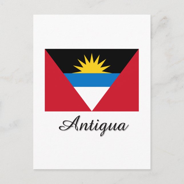 Carte Postale Antigua Flag Design (Devant)