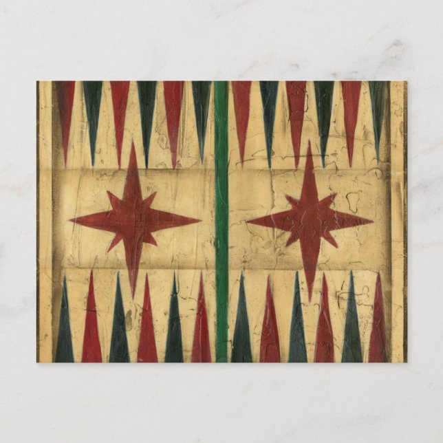 Carte Postale Antique Backgammon Game Board par Ethan Harper (Devant)
