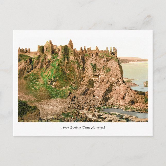 Carte Postale Antique Comté Antrim Dunluce Castle photo (Devant)