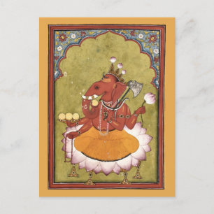 Carte Postale Antique Ganesh