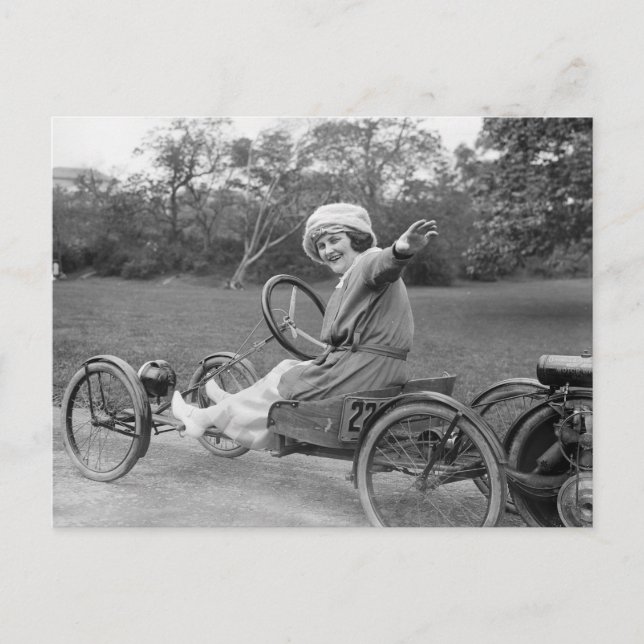 Carte Postale Antique Go Cart, début des années 1900 (Devant)