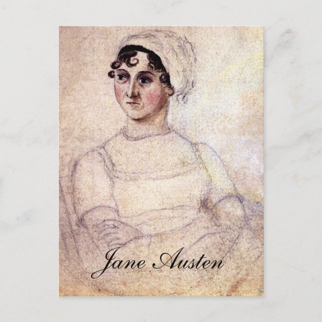 Carte Postale Antique Jane Austen Portrait (Devant)