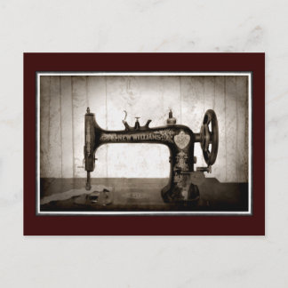 Carte postale Antique Machine à coudre