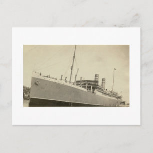 Carte Postale Antique Real Photo Norwegian Ship
