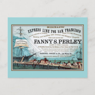 Carte Postale Antique San Francisco Express Livraison