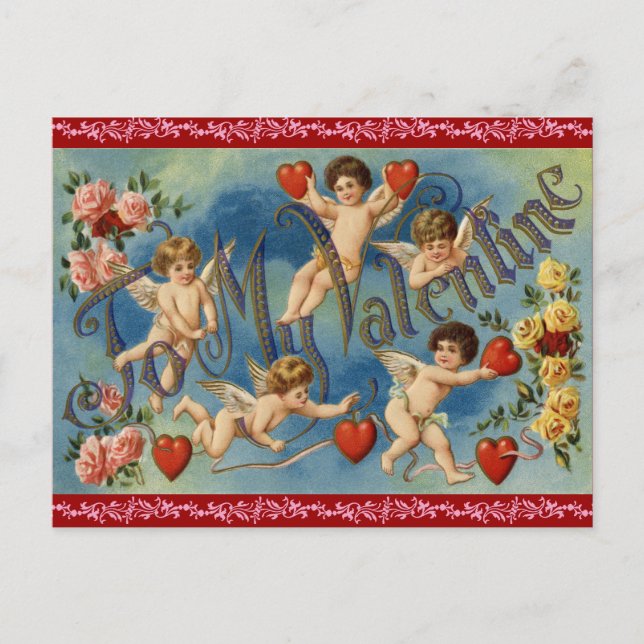 Carte postale Antique Valentine (Devant)