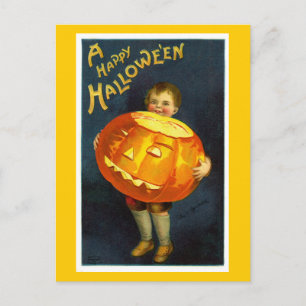 Carte postale Antique Vintage Halloween JOL