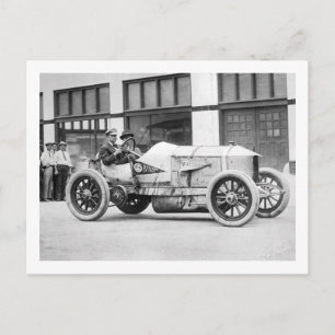Carte Postale Antique voiture de course, années 1910