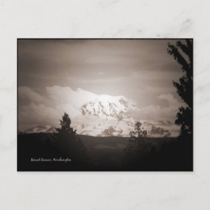 Carte Postale Antiqued Mount Rainier Postcard