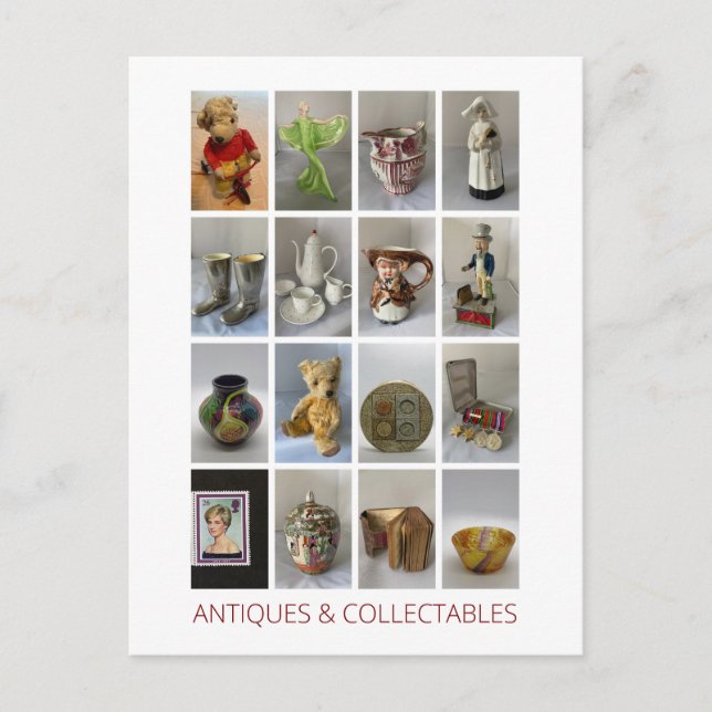 Carte Postale Antiquités et collections (Devant)