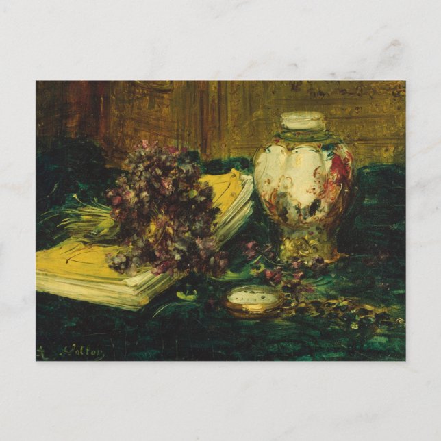 Carte Postale Antoine Vollon - Violets (Devant)