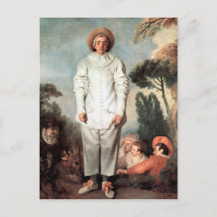 Carte Postale ANTOINE WATTEAU - Pierrot (Gilles) 1718