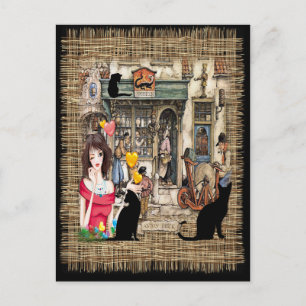 Carte Postale Anton Pieck - Magasin de chimiste