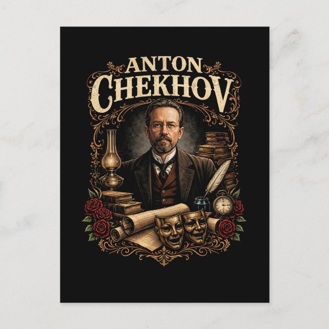 Carte Postale Anton Tchekhov (Devant)