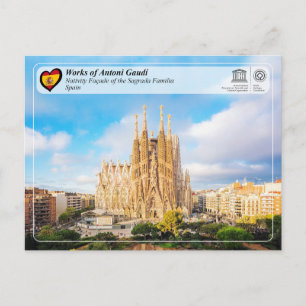 Carte Postale Antoni Gaudí - Sagrada Família - Façade de la Nati