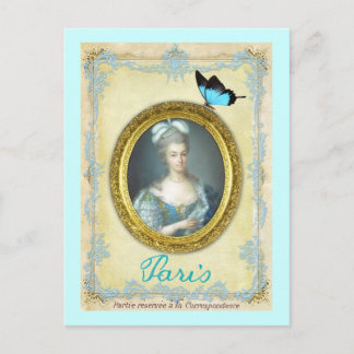 Carte Postale Antoniette et Paris