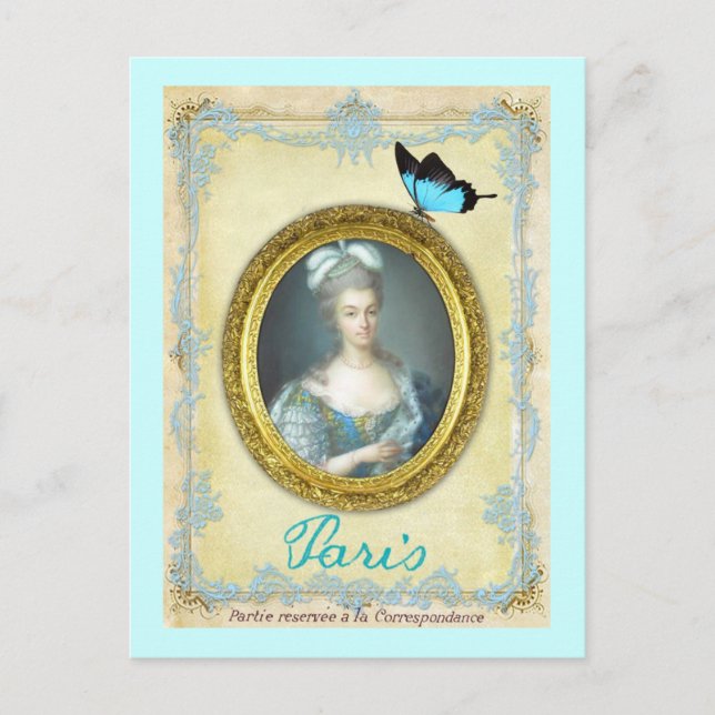 Carte Postale Antoniette et Paris (Devant)