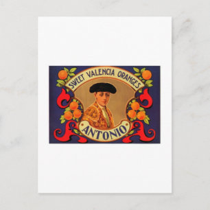 Carte Postale Antonio Sweet Valencia Oranges