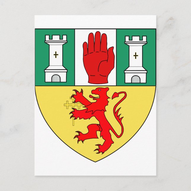 Carte Postale Antrim arms, Irlande (Devant)