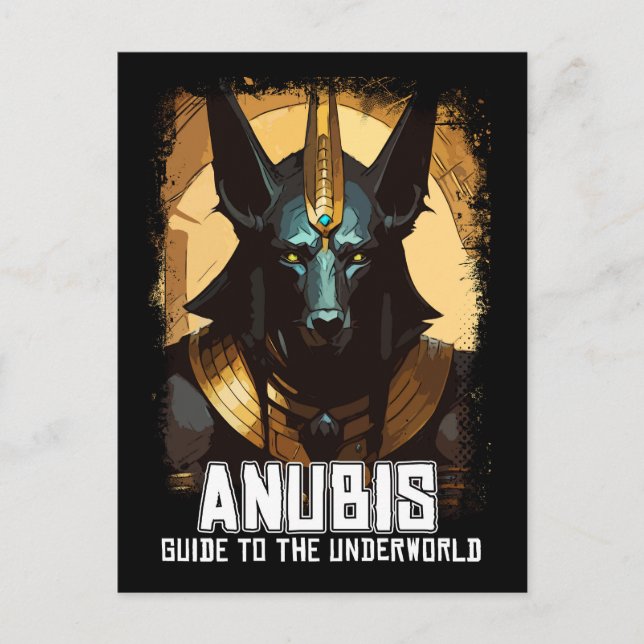 Carte Postale Anubis Ancien Dieu égyptien de la mort (Devant)