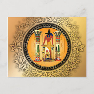 Carte Postale Anubis, égypte