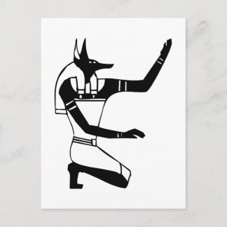 Carte Postale Anubis, hiéroglyphe égyptien