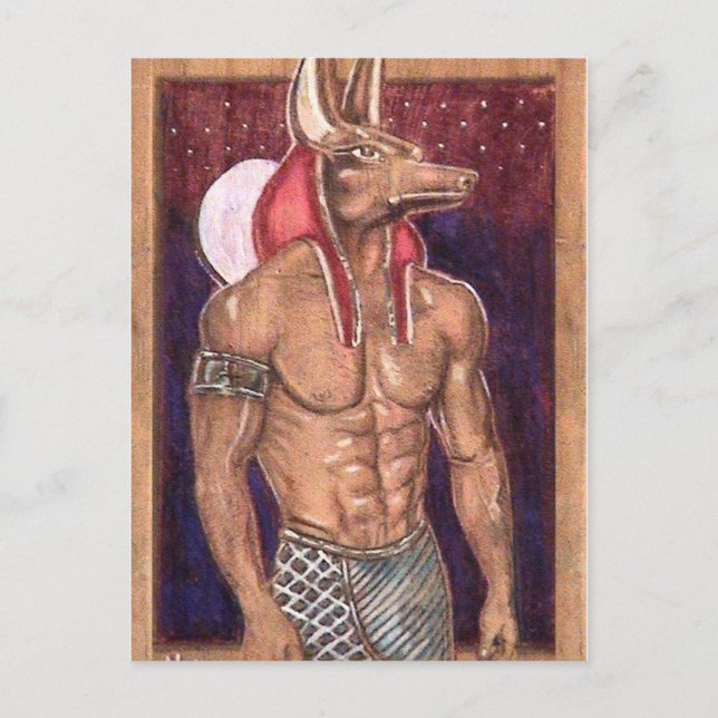Carte Postale Anubis: www.AriesArtist.com (Devant)